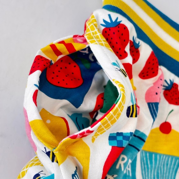 Mini Boden Girls Skort Skort Size 7 8 Y CottonFood Picnic Print Multi Color NWT - Picture 6 of 14